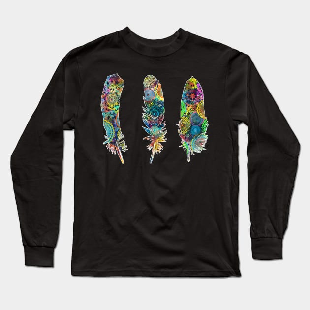 feathers Long Sleeve T-Shirt by BekimART